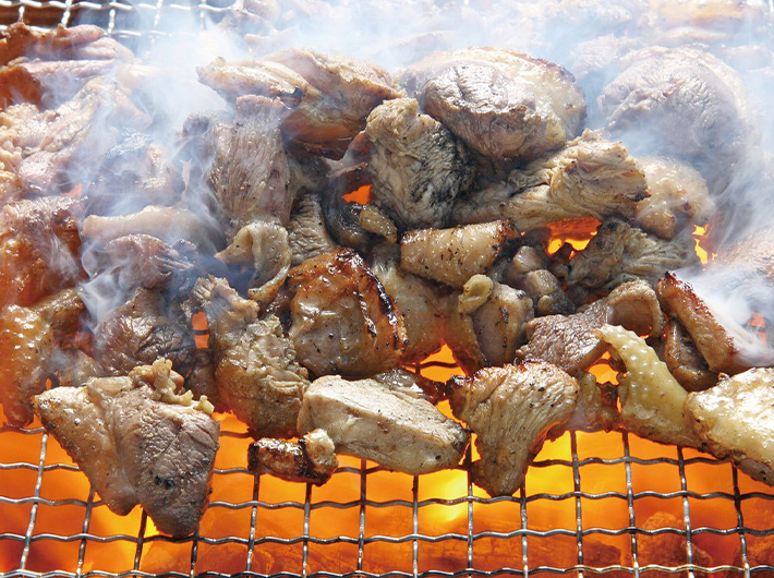 地頭鶏の炭火焼